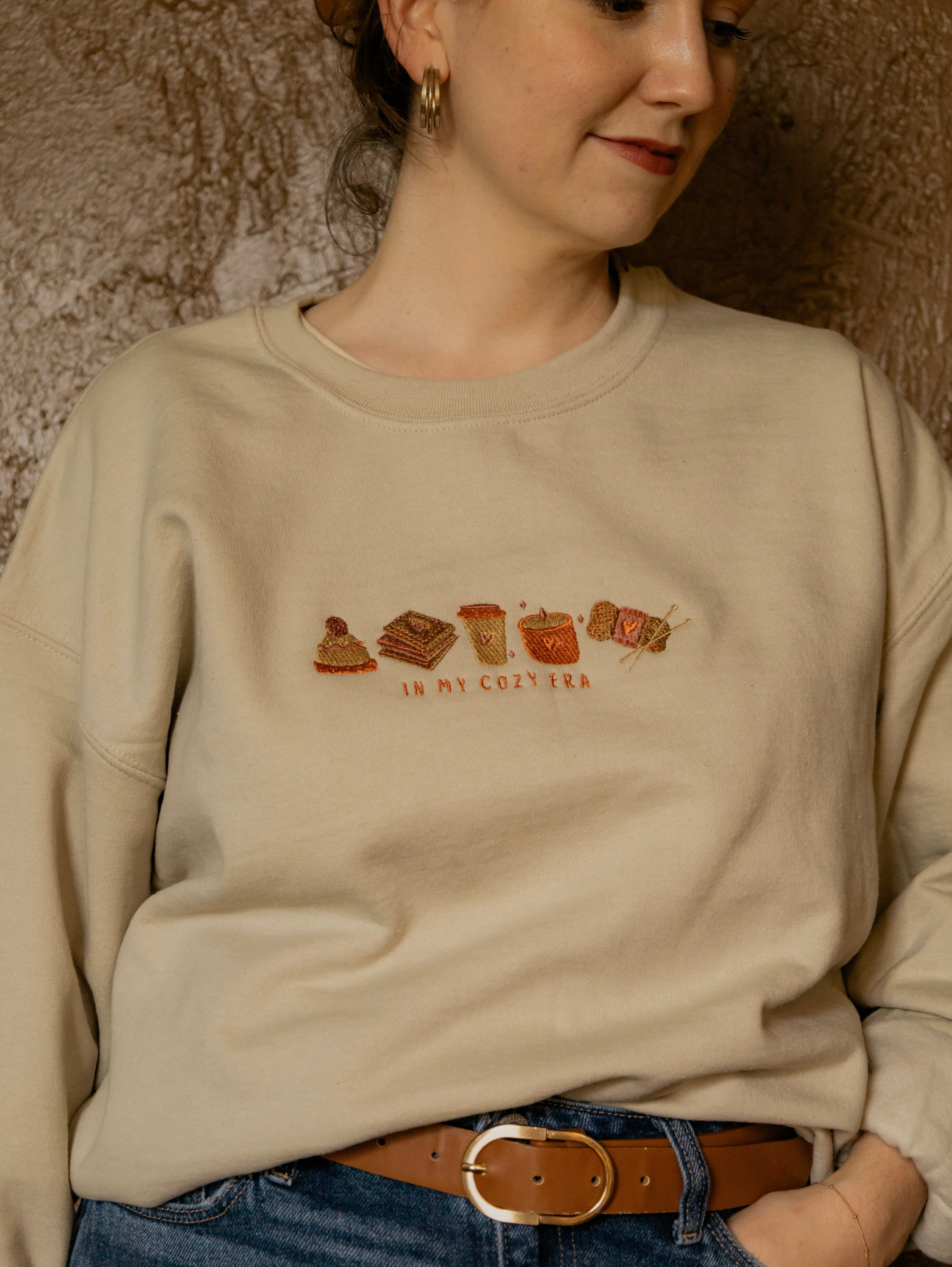 Cozy Era Embroidered Sweatshirt