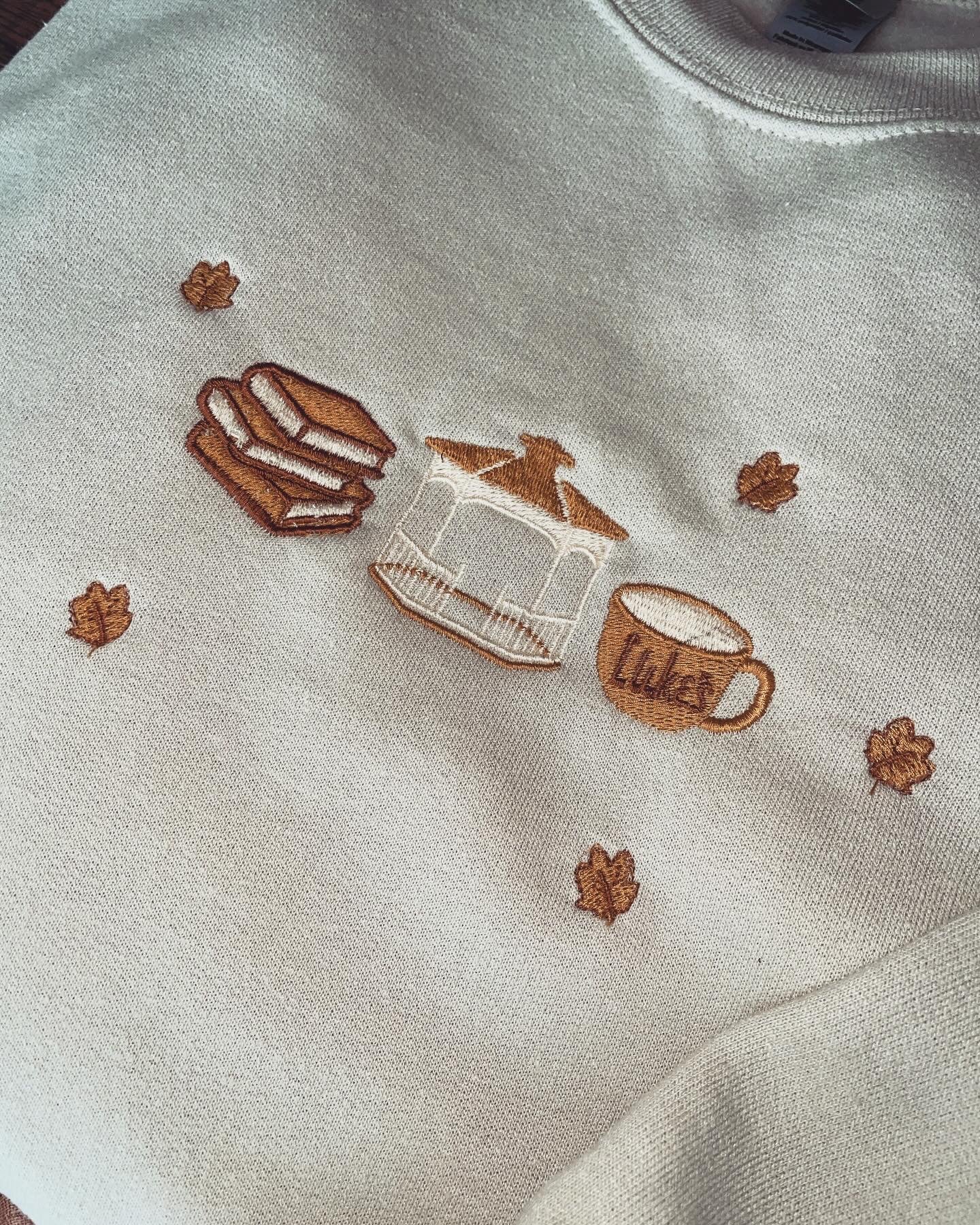 Gilmore Girls Fall Embroidered Sweatshirt