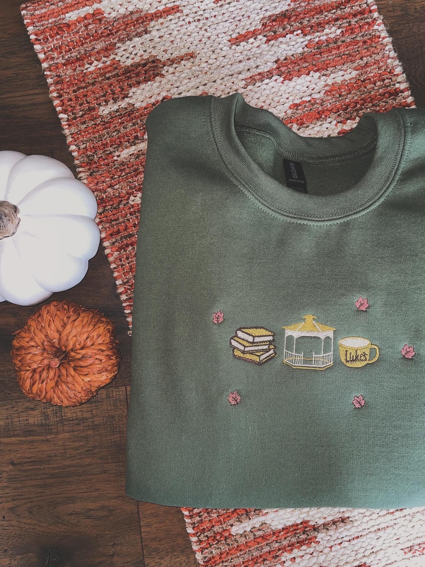 Gilmore Girls Fall Embroidered Sweatshirt