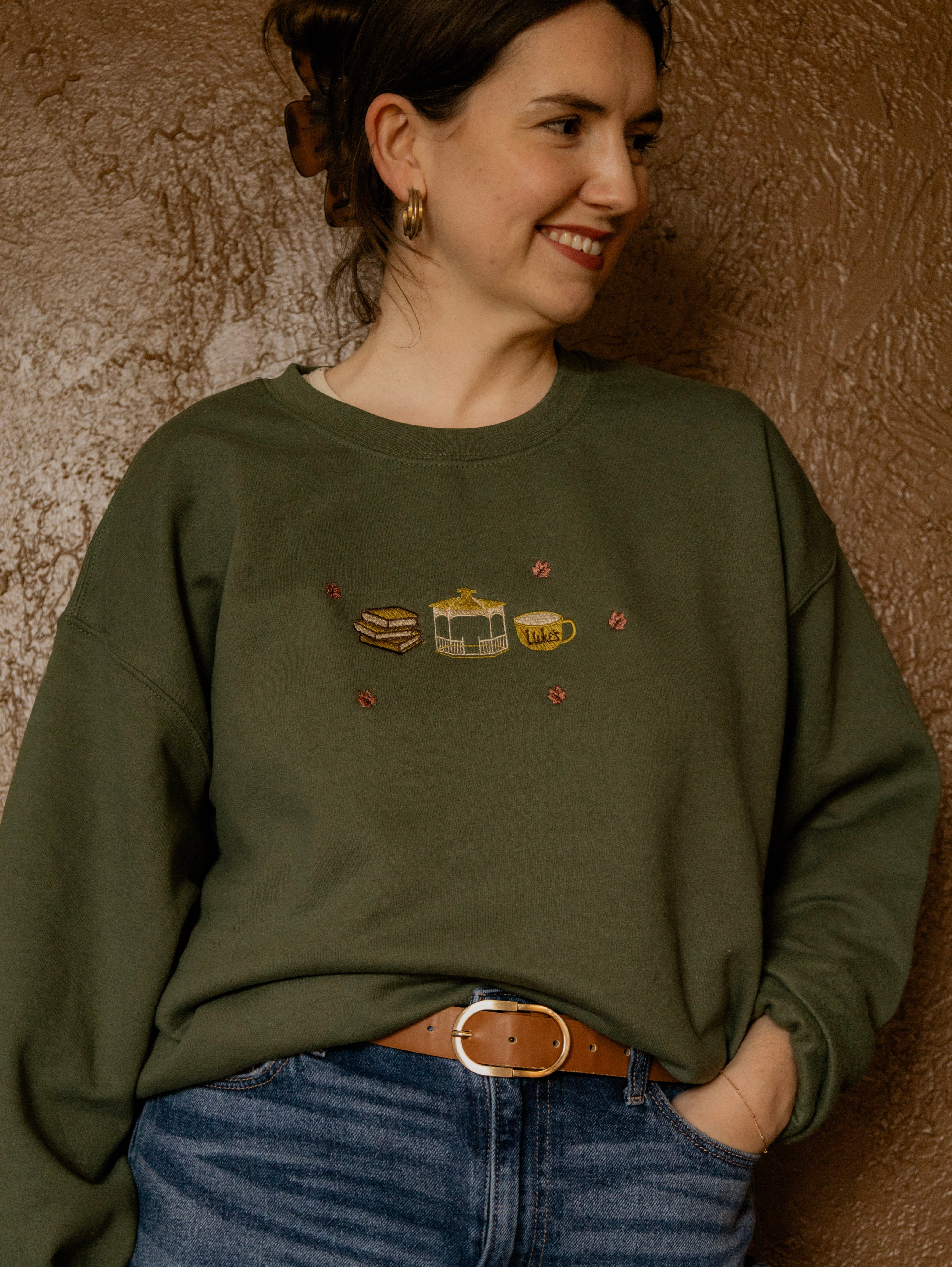 Gilmore Girls Fall Embroidered Sweatshirt