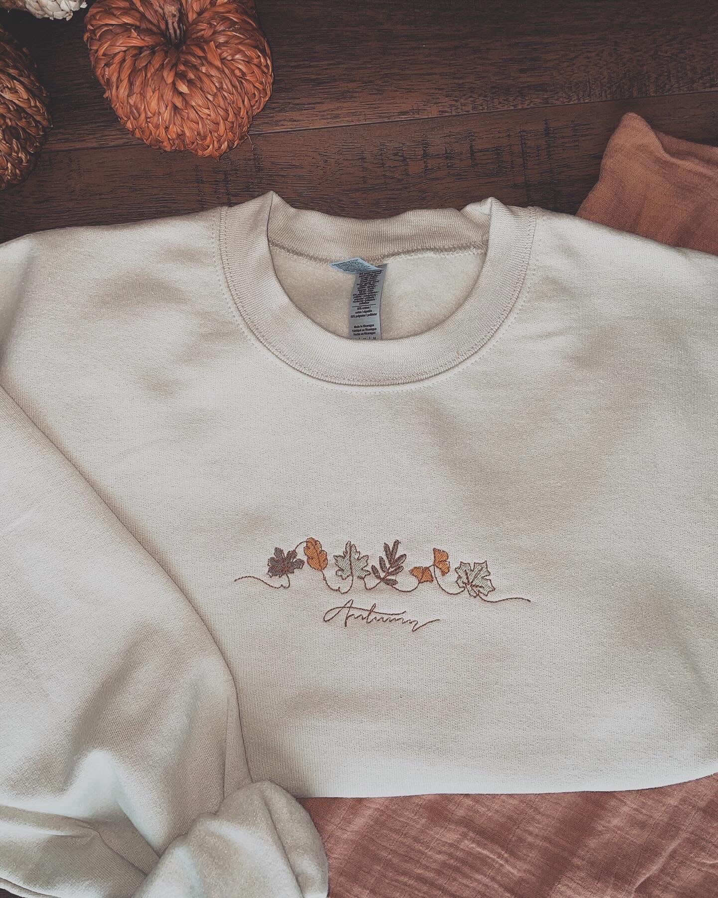 Autumn Embroidered Sweatshirt
