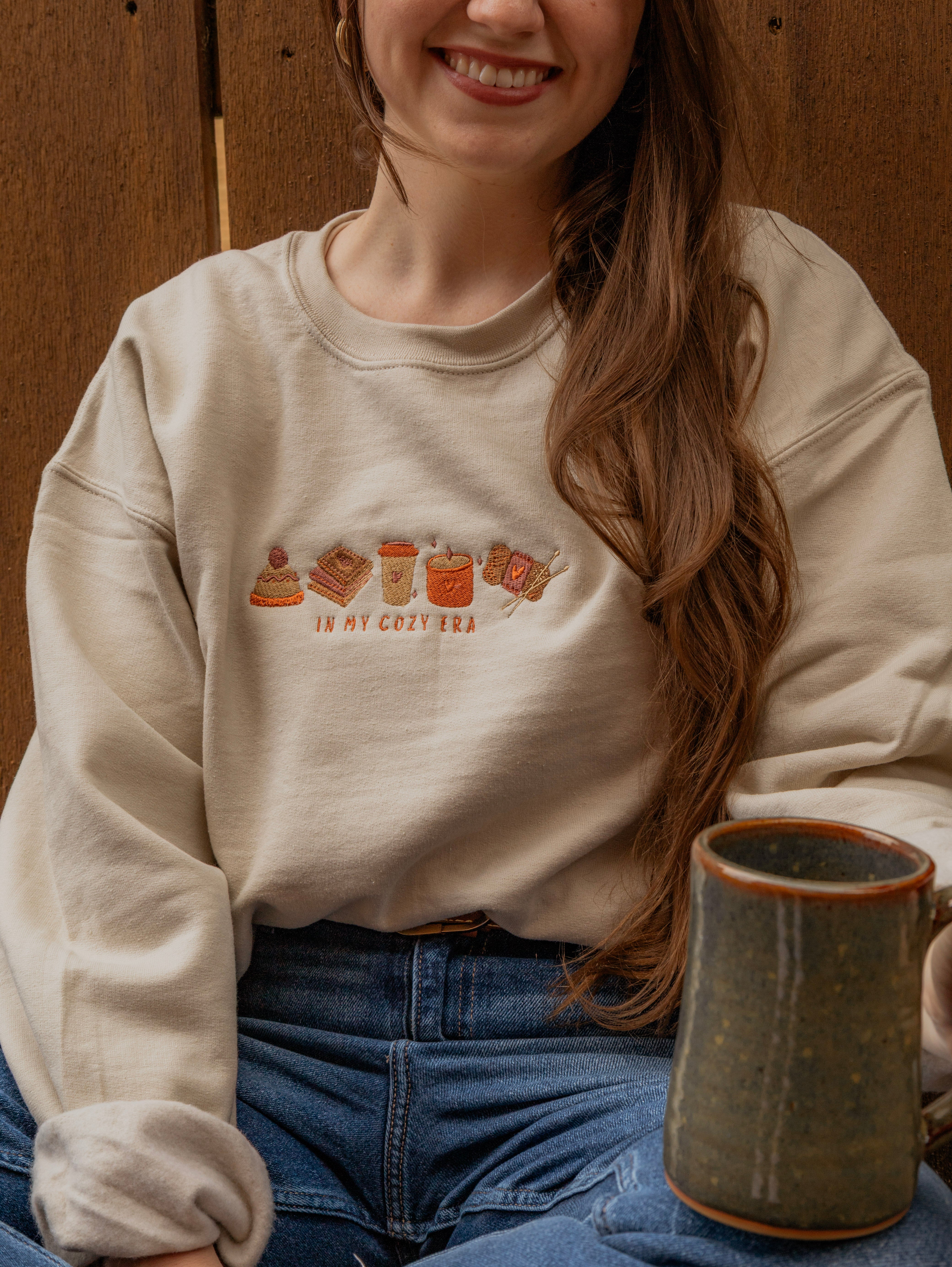 Cozy Era Embroidered Sweatshirt
