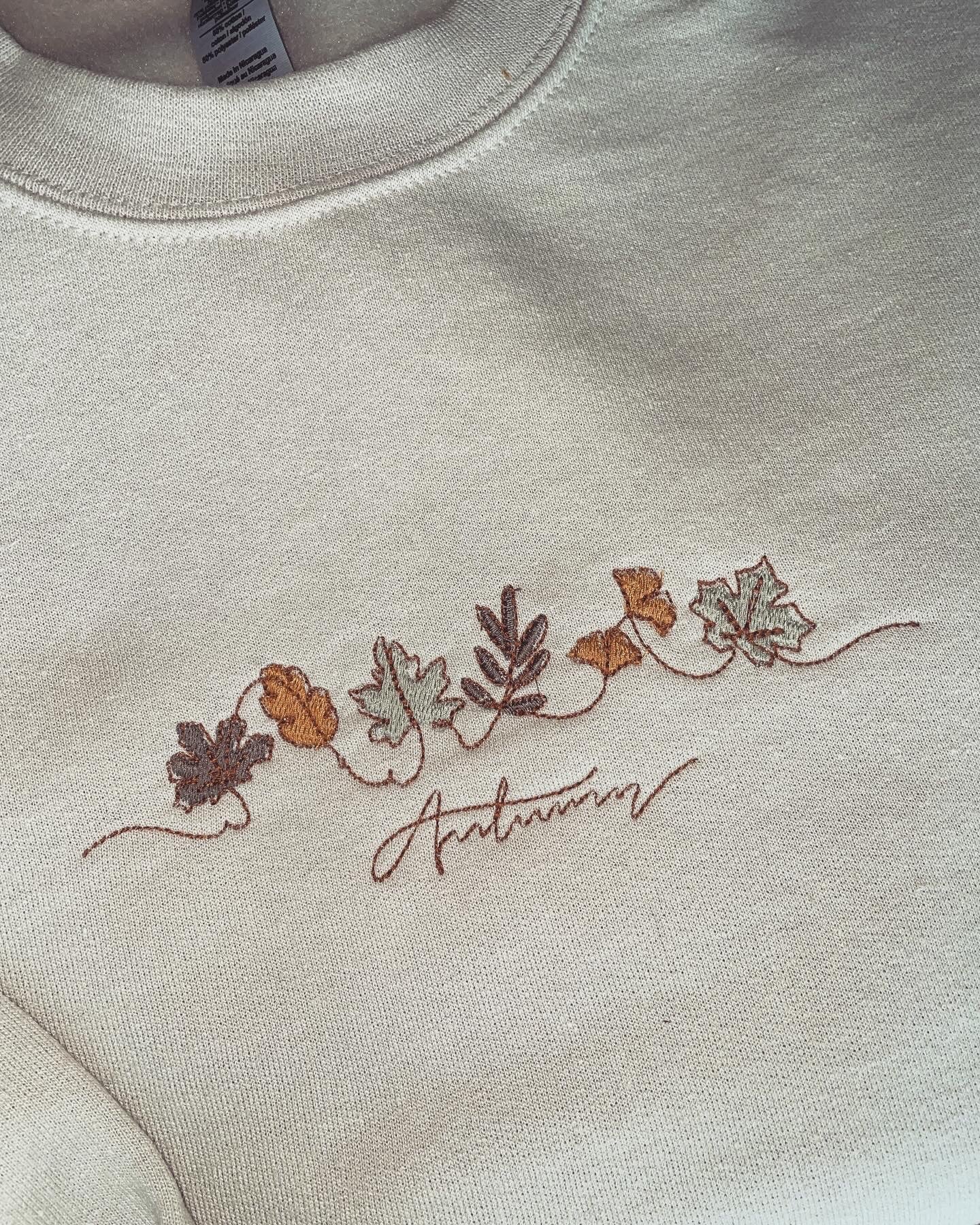 Autumn Embroidered Sweatshirt