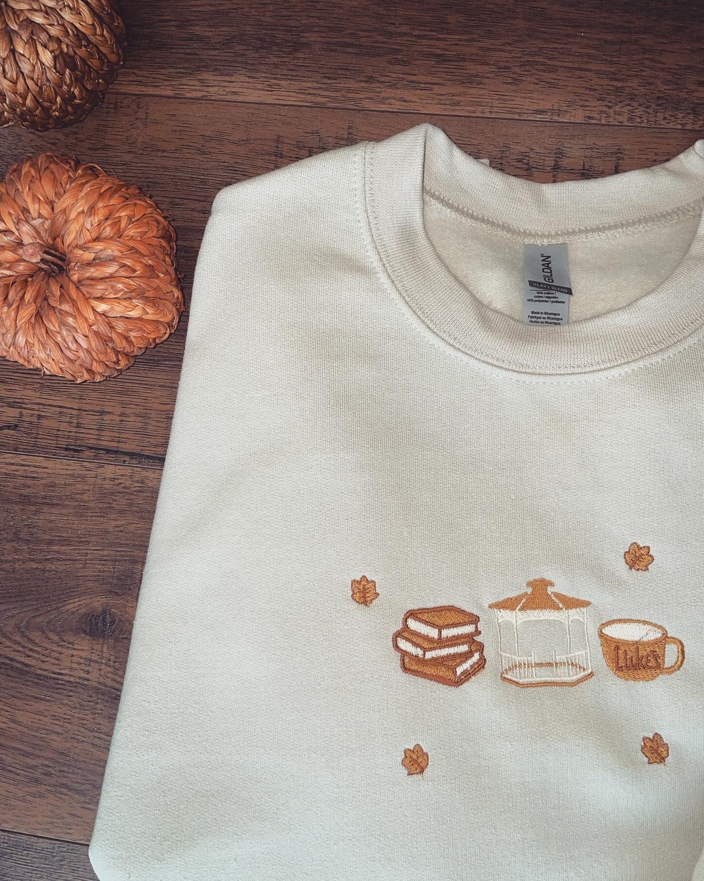 Gilmore Girls Fall Embroidered Sweatshirt