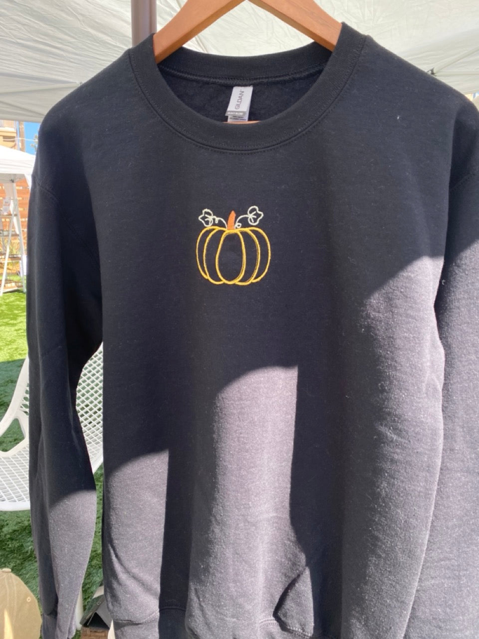 Pumpkin Fall Embroidered Sweatshirt