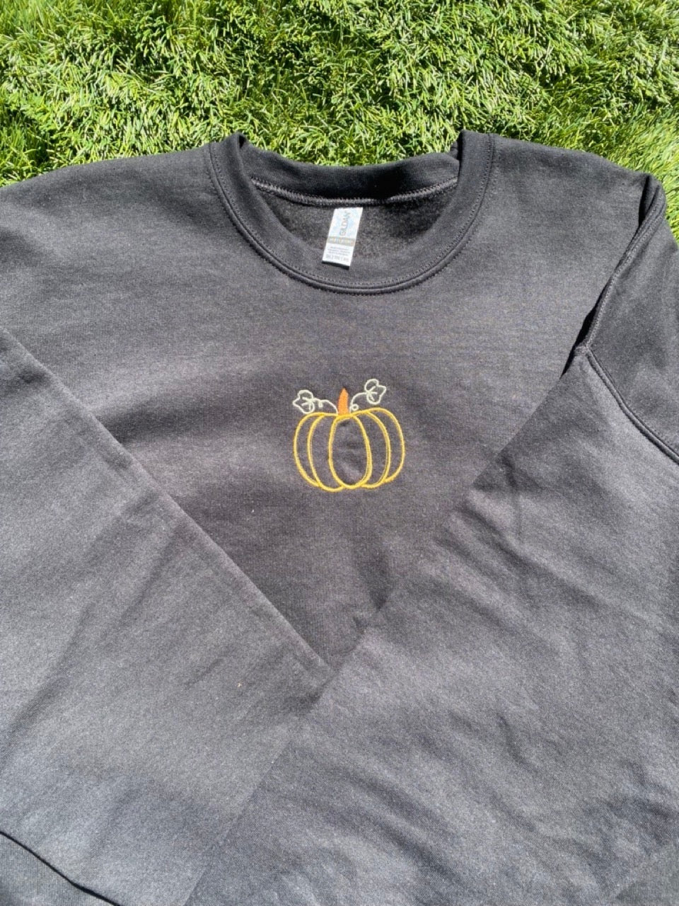 Pumpkin Fall Embroidered Sweatshirt
